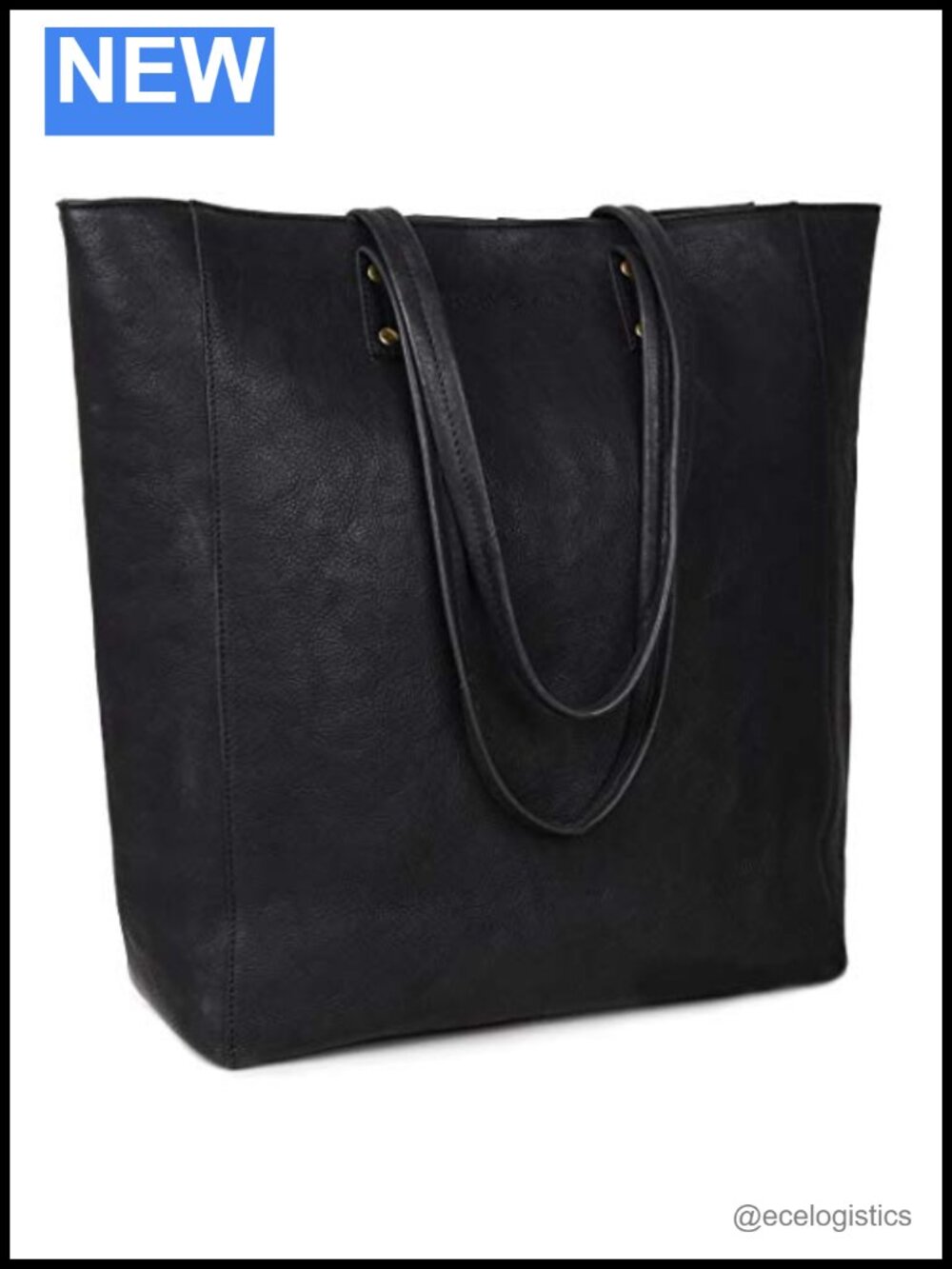 Antonio Valeria Ava Leather Tote Shoulder Bag Vintage Wash Handbag